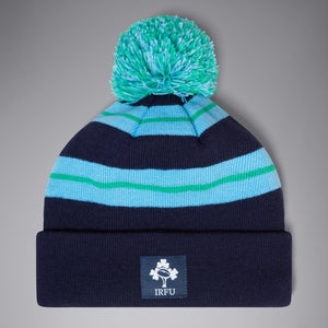 ADULT UNISEX IRELAND BOBBLE HAT BLUE/BLUE - ONE SIZE