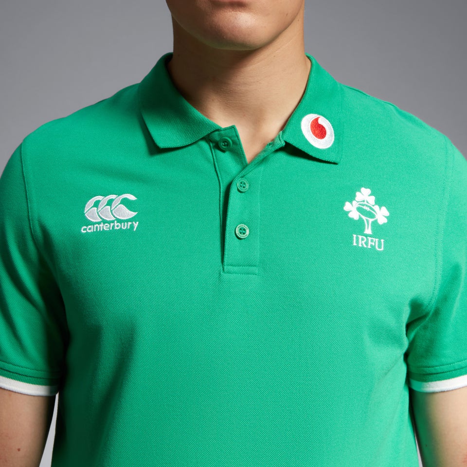 CANTERBURY IRE TEAM POLO SHIRT AM GRN/BLU