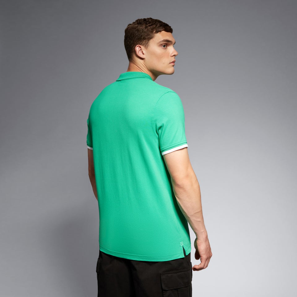 CANTERBURY IRE TEAM POLO SHIRT AM GRN/BLU