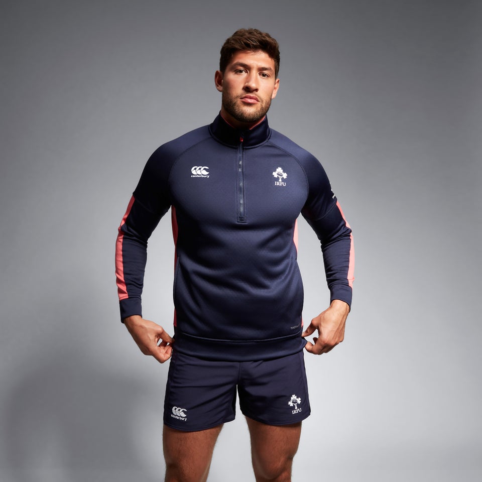 CANTERBURY IRE 1/2 ZIP TRAINING TOP AM BLUE/PINK