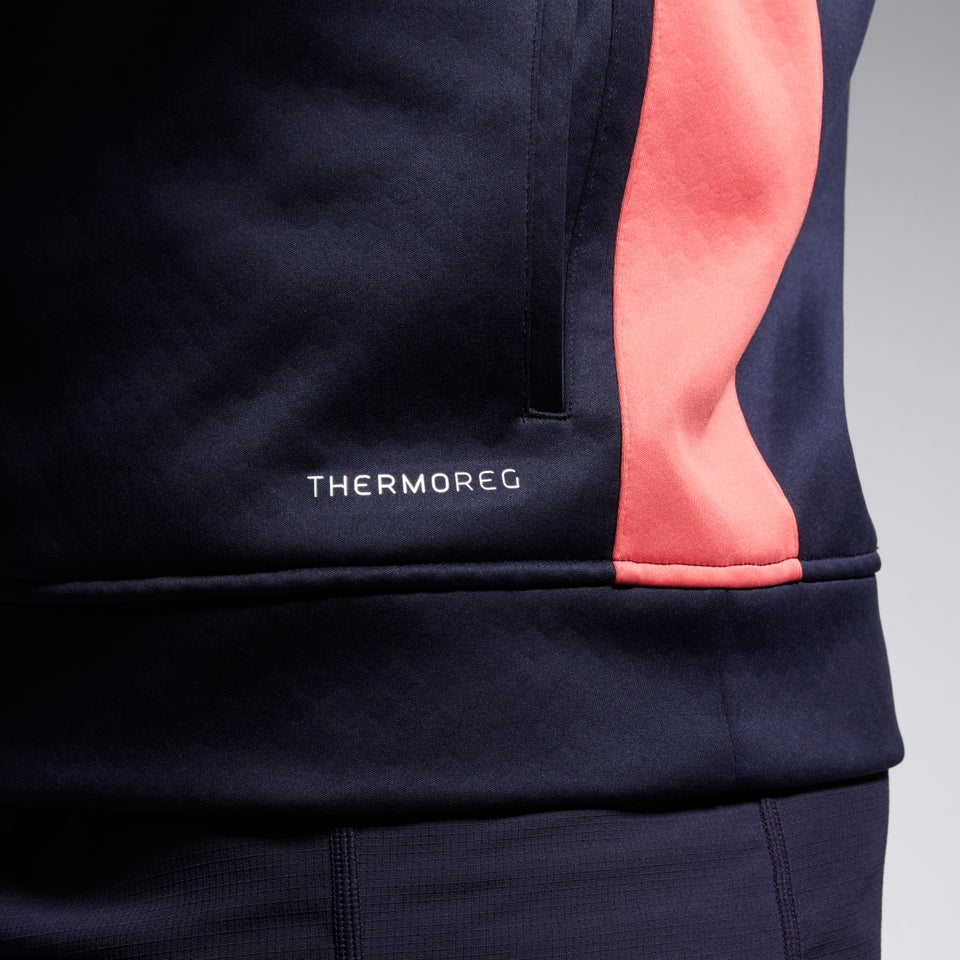 CANTERBURY IRE 1/2 ZIP TRAINING TOP AM BLUE/PINK