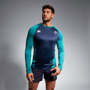 MENS IRELAND SUPERLIGHT TRAINING TEE GREEN/BLUE - 4XL