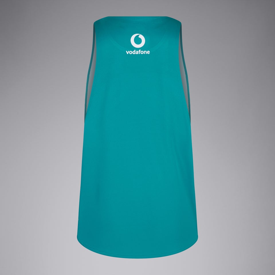 Mens Ireland Poly Training Singlet Green/Blue