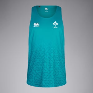 Mens Ireland Poly Training Singlet Green/Blue