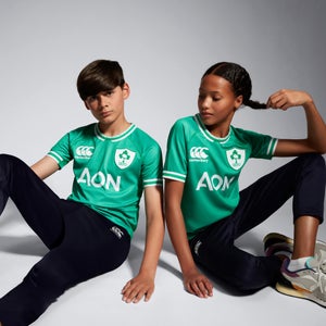 JUNIOR UNISEX WOMENS IRELAND HOME PRO JERSEY JUNIOR GREEN - AGE 14