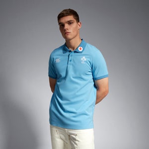 CANTERBURY IRE TEAM POLO SHIRT AM BLUE