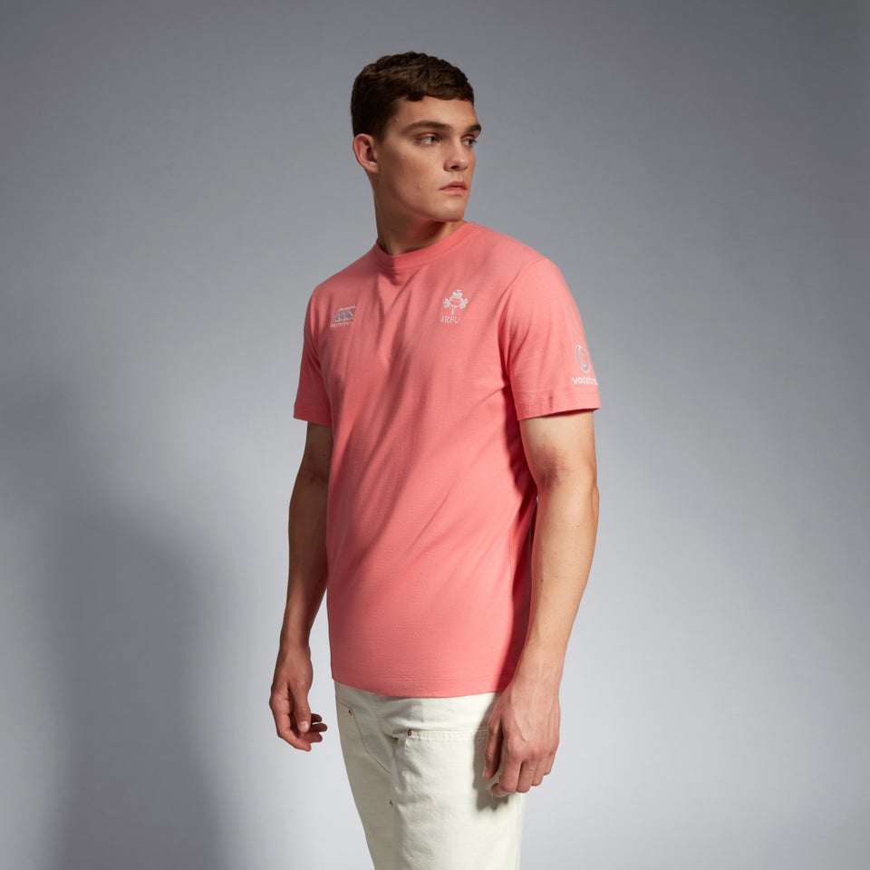 Mens Ireland Team Cotton T-Shirt Pink