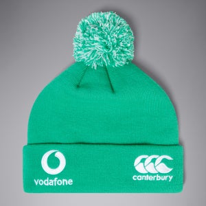 Adult Unisex Ireland Bobble Hat Green/White