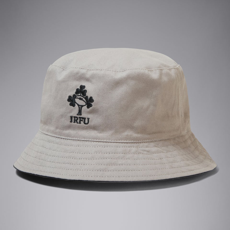 Adult Unisex Ireland Reversible Bucket Hat Black