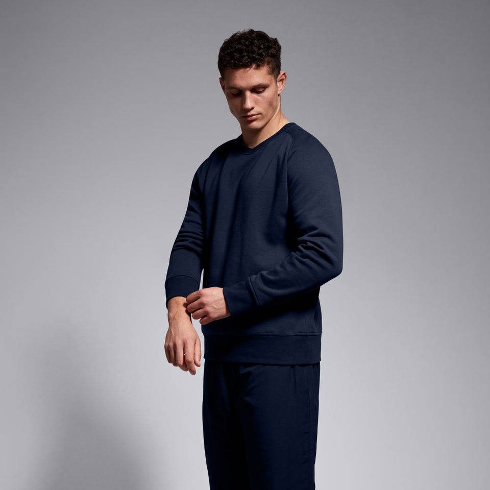 Men'S Club Crew Sweatshirt Navy