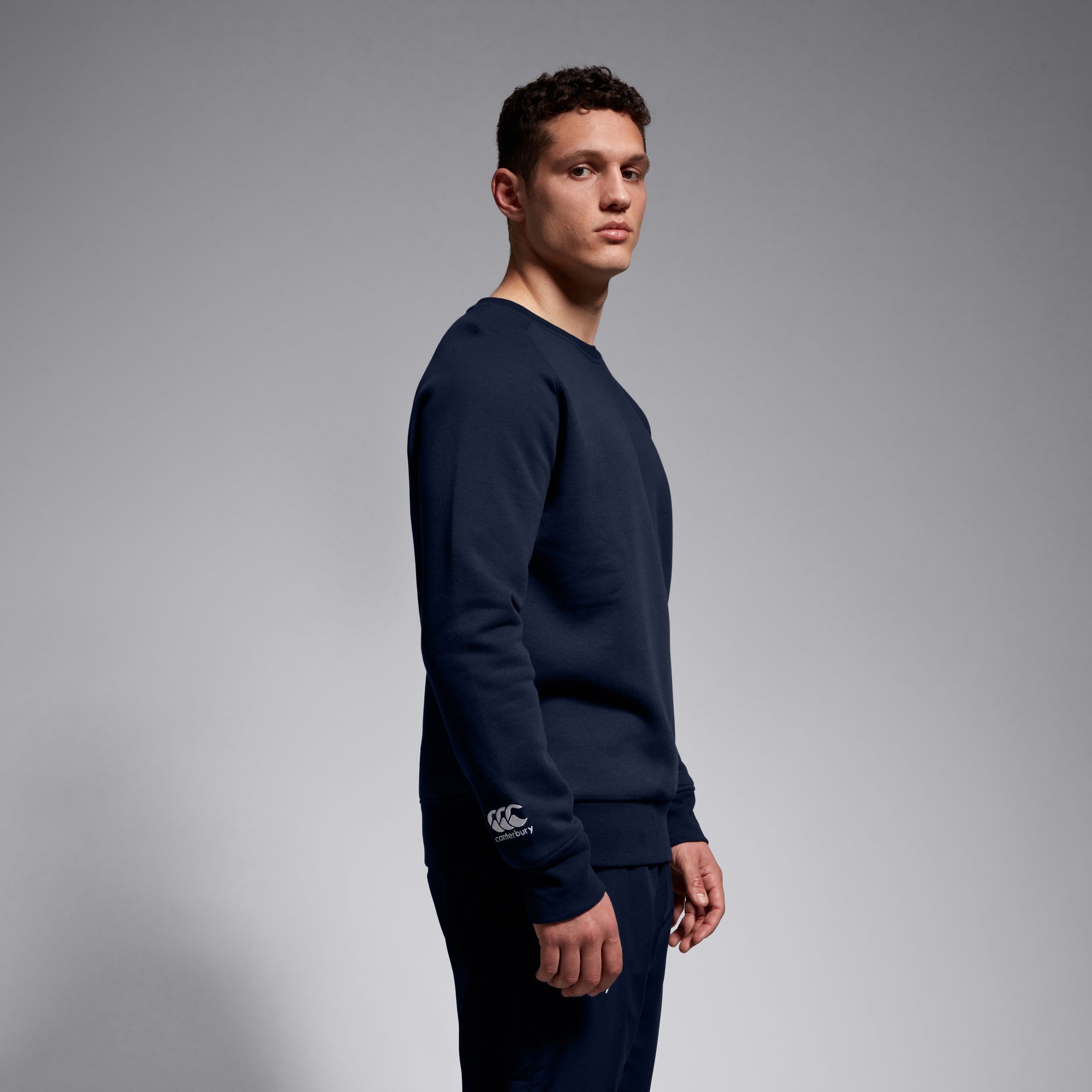 Men'S Club Crew Sweatshirt Navy | Canterbury