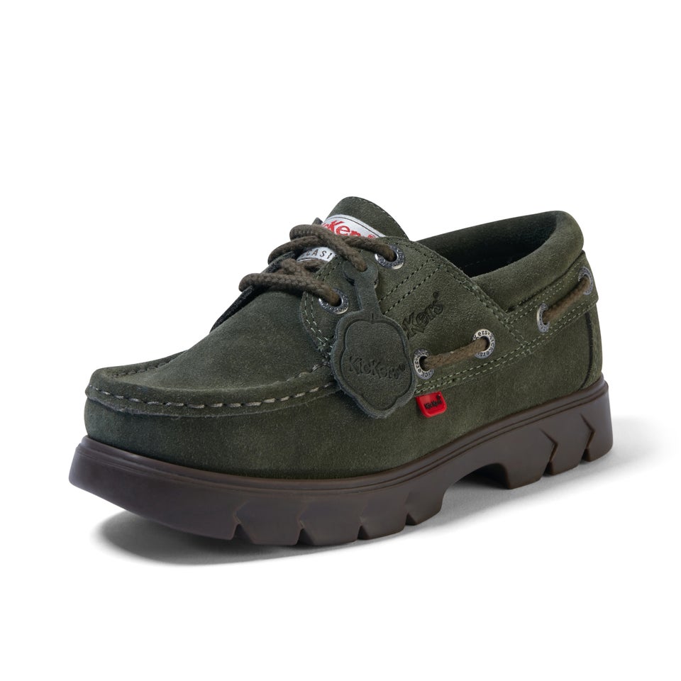 Adult Unisex Lennon Boatshoe Suede Olive