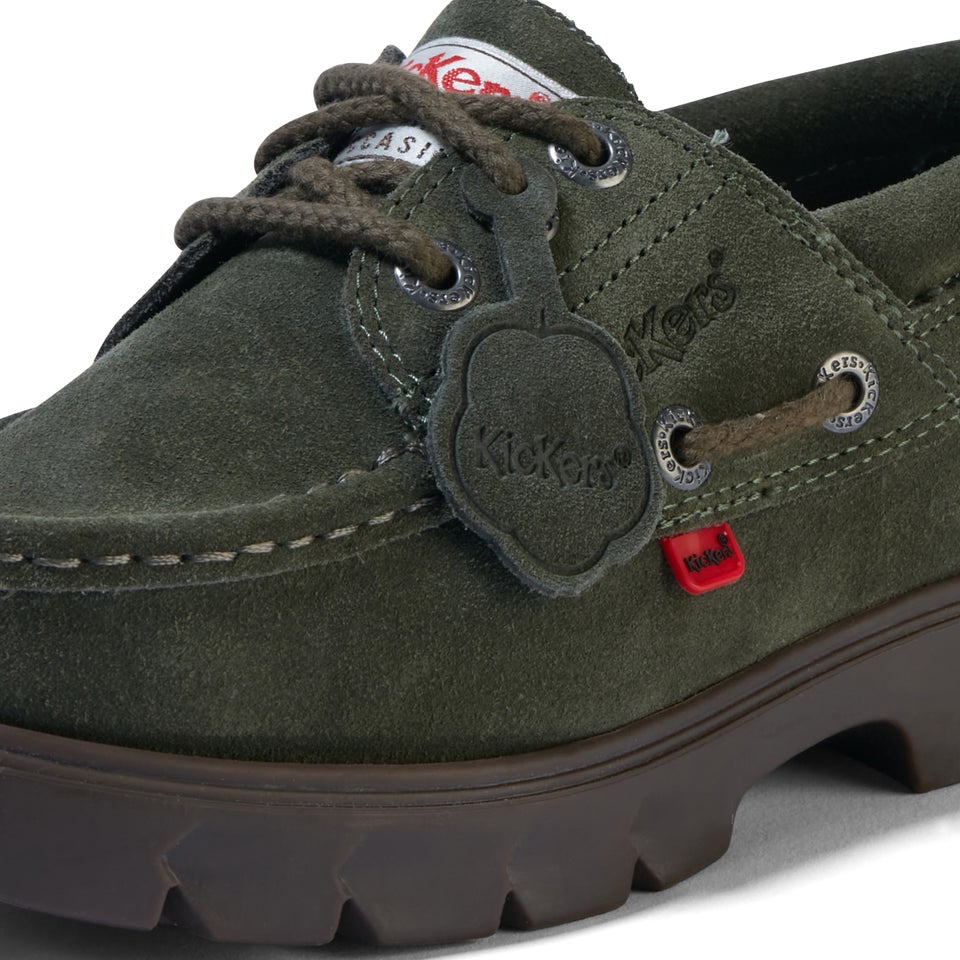 Adult Unisex Lennon Boatshoe Suede Olive