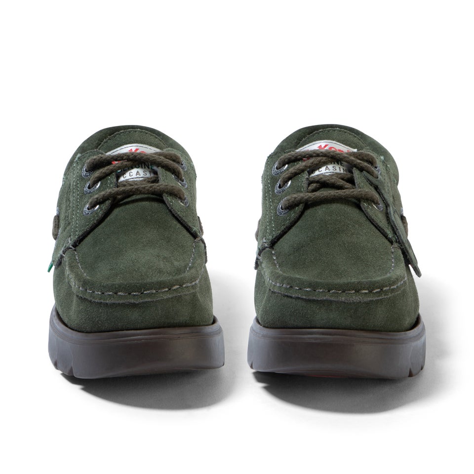 Adult Unisex Lennon Boatshoe Suede Olive