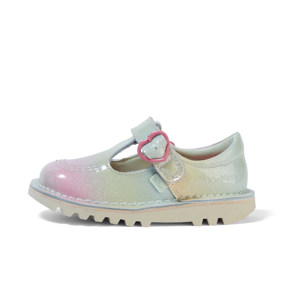 Infant Girls Kick T Bar Patl Mint Leather Mint Shoe
