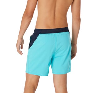 Men's Solid Seaside Volley 17" Blue