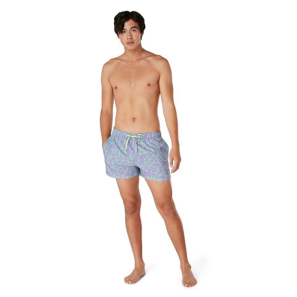 Men's Printed Redondo Edge Volley 14" Purple