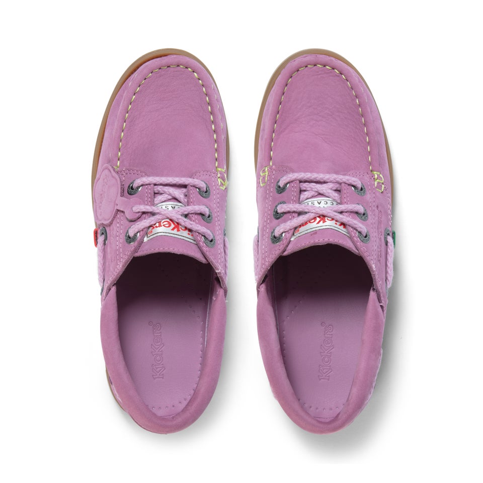 Adult Unisex Lennon Boatshoe Leather Lilac