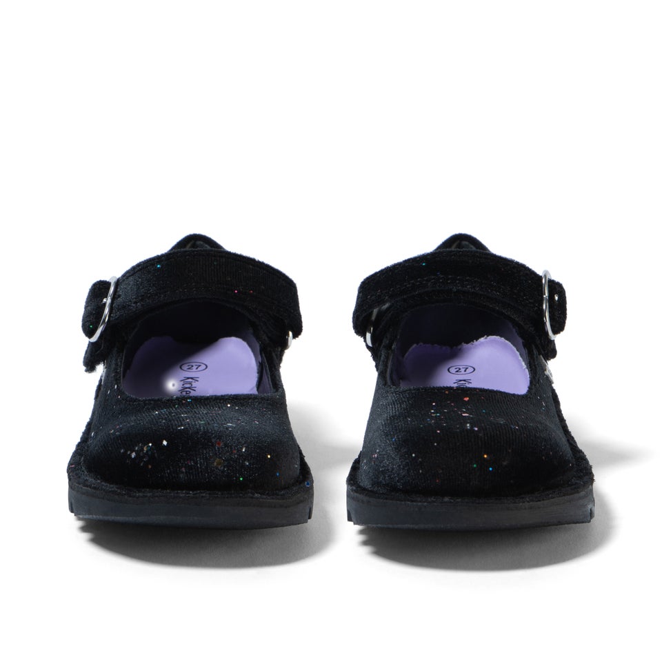 Infant Girls Kick Mj Glitter Textile Velvet Black