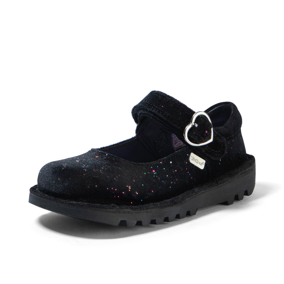 Infant Girls Kick Mj Glitter Textile Velvet Black