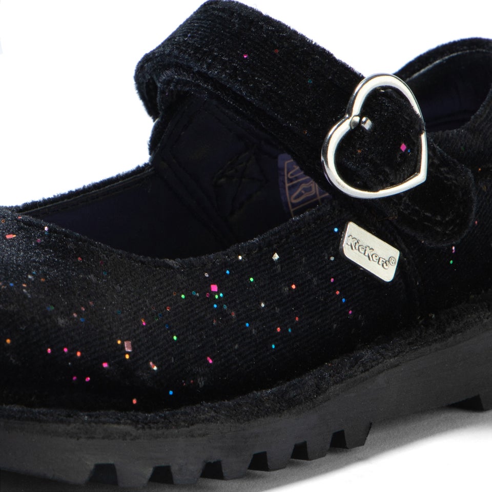 Infant Girls Kick Mj Glitter Textile Velvet Black