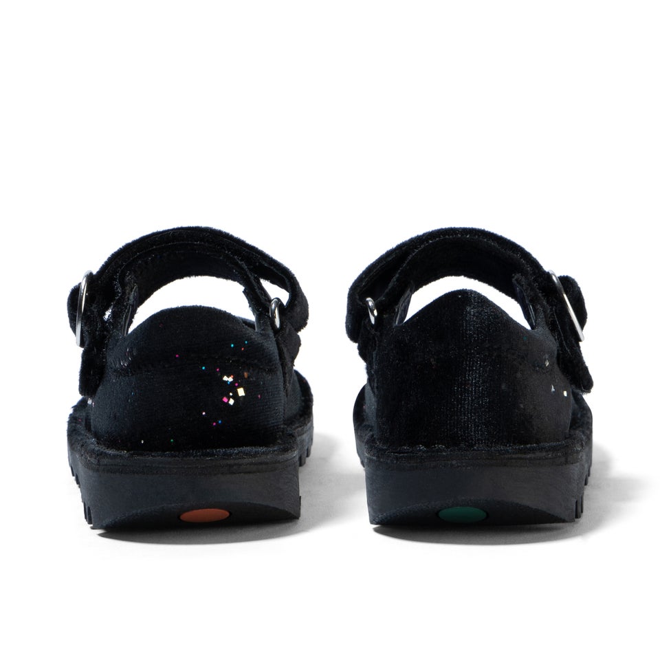 Infant Girls Kick Mj Glitter Textile Velvet Black
