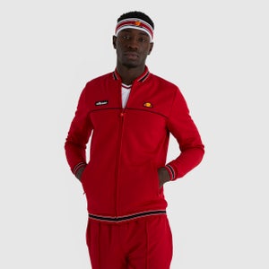 Men's Tommie Track Top Dark Red - XL