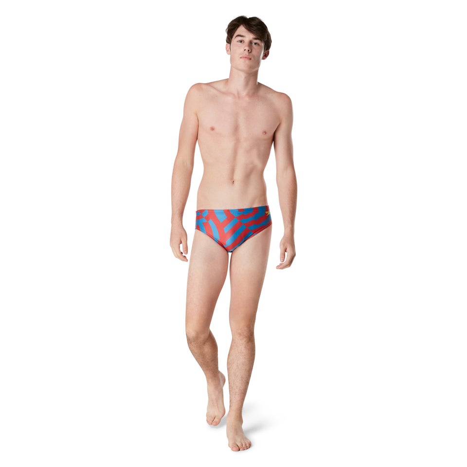 Men's Vortex Maze Brief Blue/Red