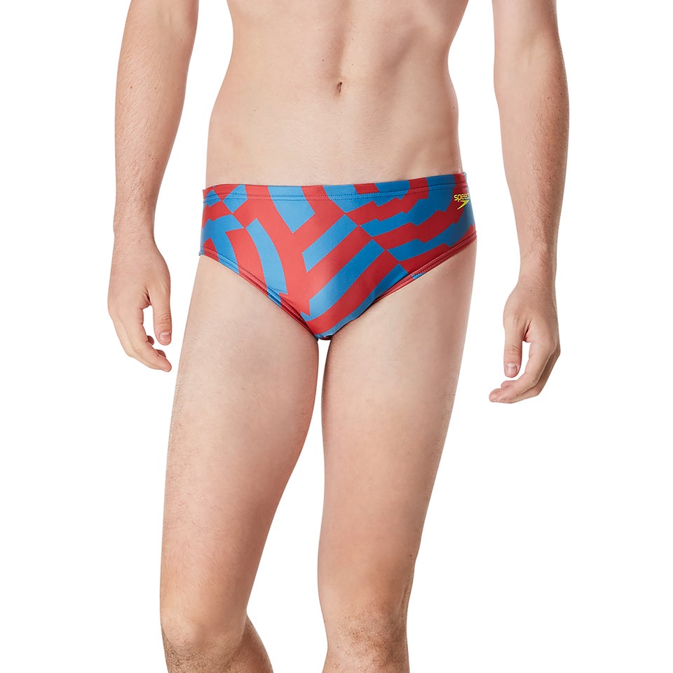 Men's Vortex Maze Brief Blue/Red