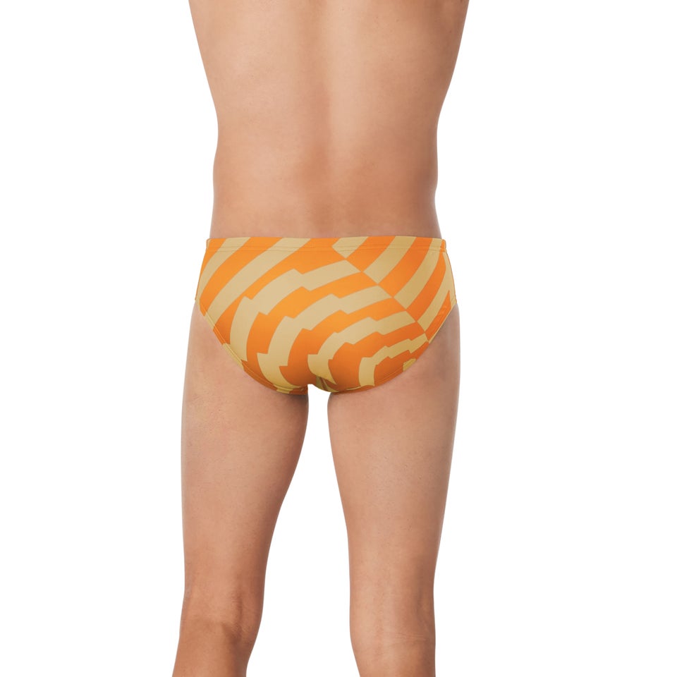 Men's Vortex Maze Brief Orange
