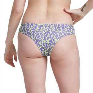Culotte courte coquine à motif imprimé pour femmes, violet