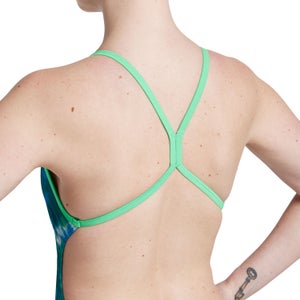 Women's Print The One Back One Piece Green