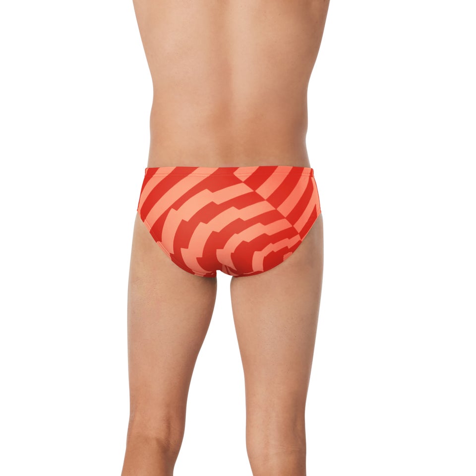 Men's Vortex Maze Brief Red