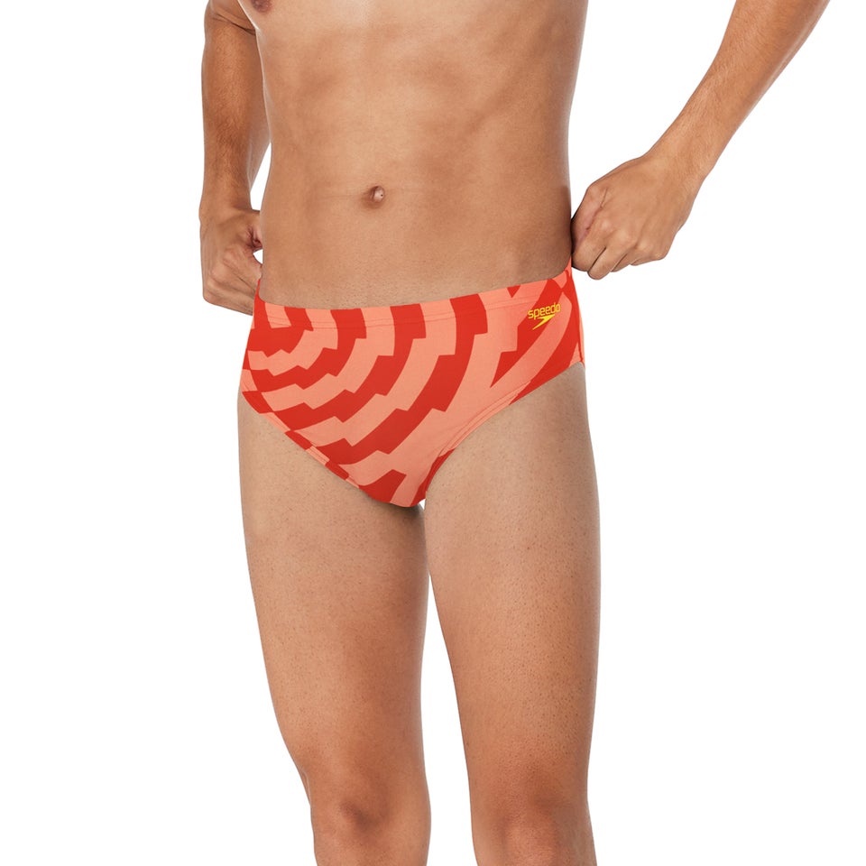 Men's Vortex Maze Brief Red