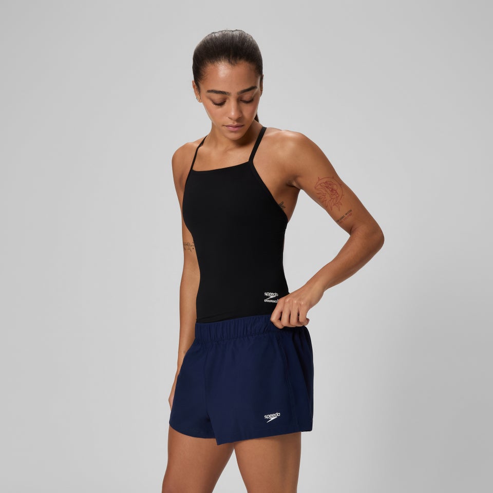 Women's Solid Volley Swim Shorts Navy