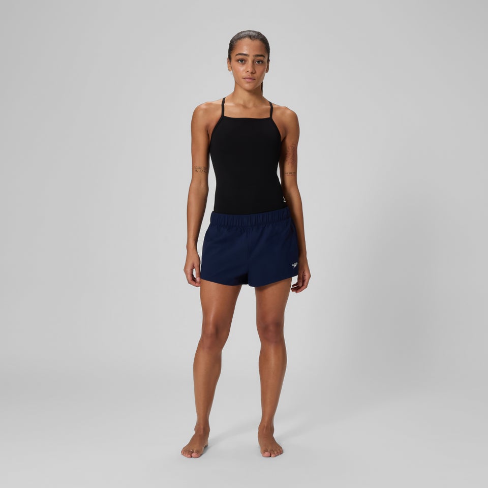 Women's Solid Volley Swim Shorts Navy