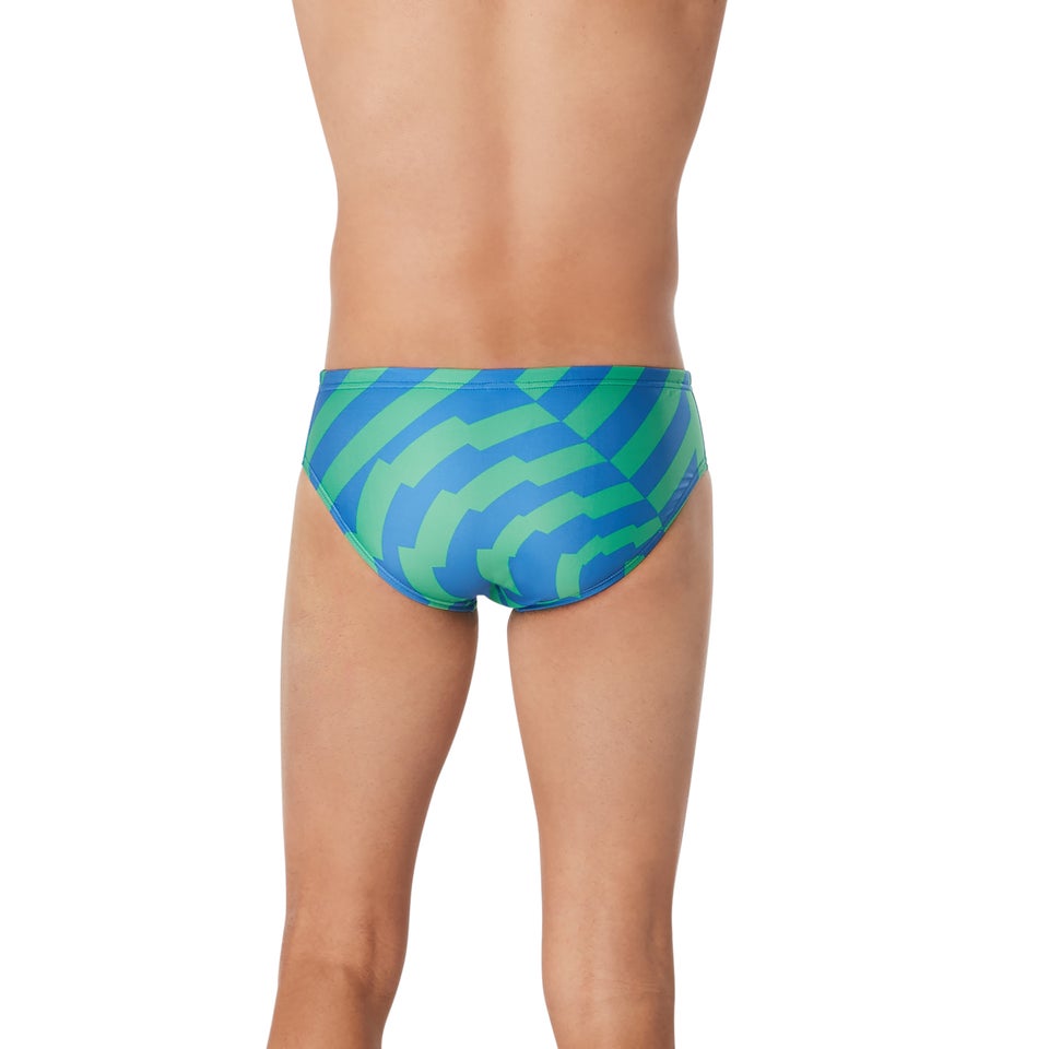 Men's Vortex Maze Brief Blue/Green
