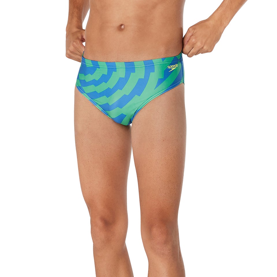Men's Vortex Maze Brief Blue/Green