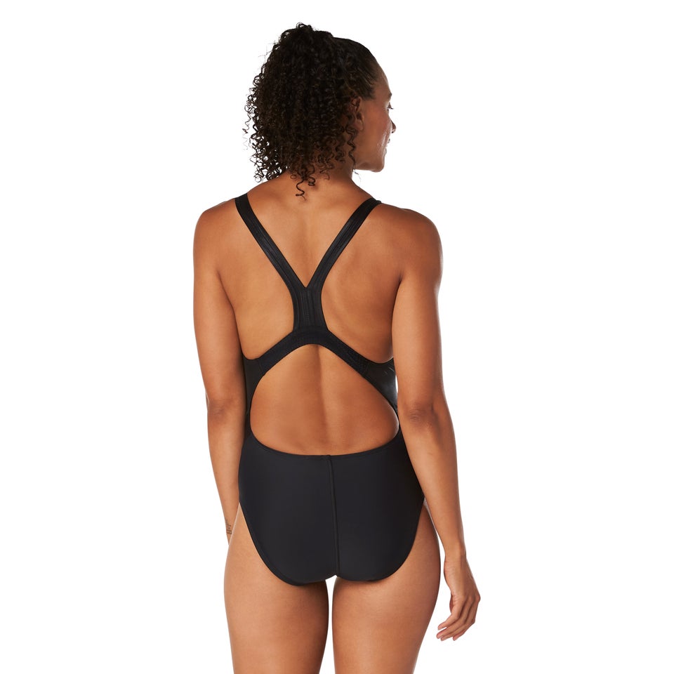 Monopièce Quantum Sheen pour femmes, noir