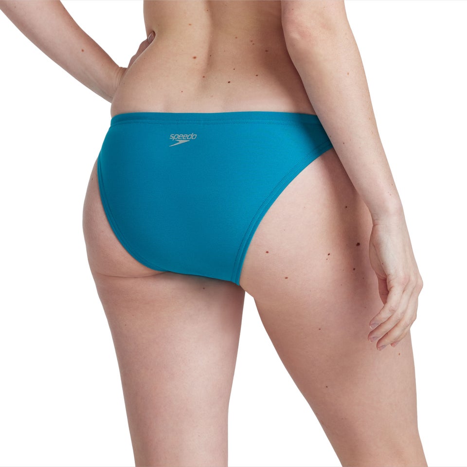 Women's Solid Classic Bikini Bottom Blue