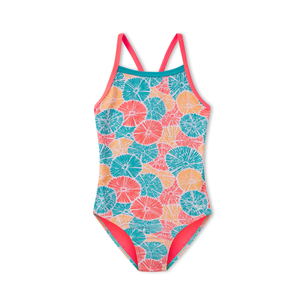 Girl's Print Propel Back One Piece Pink - 24