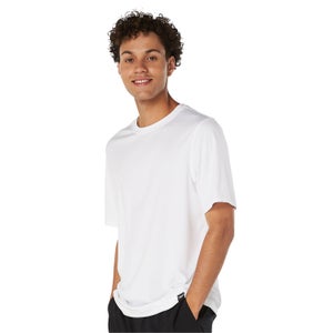 Men's Short Sleeve Graphic Swim Rashguard White