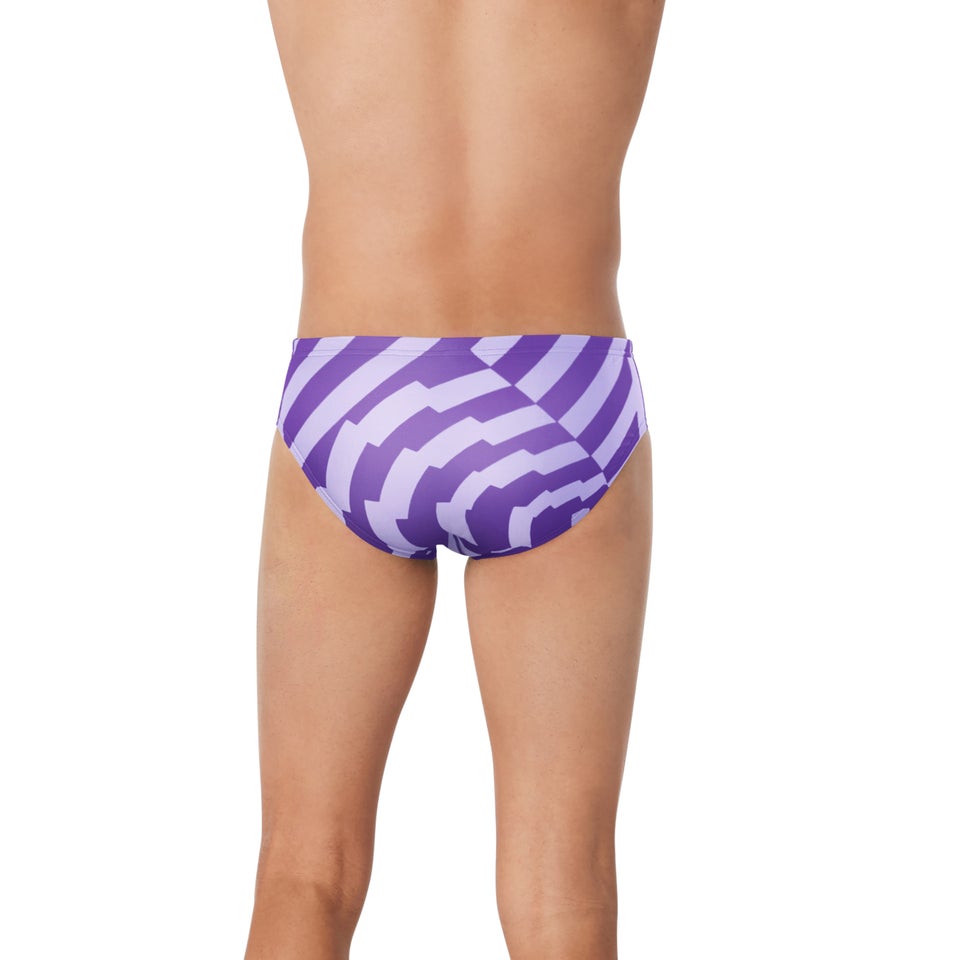 Men's Vortex Maze Brief Purple