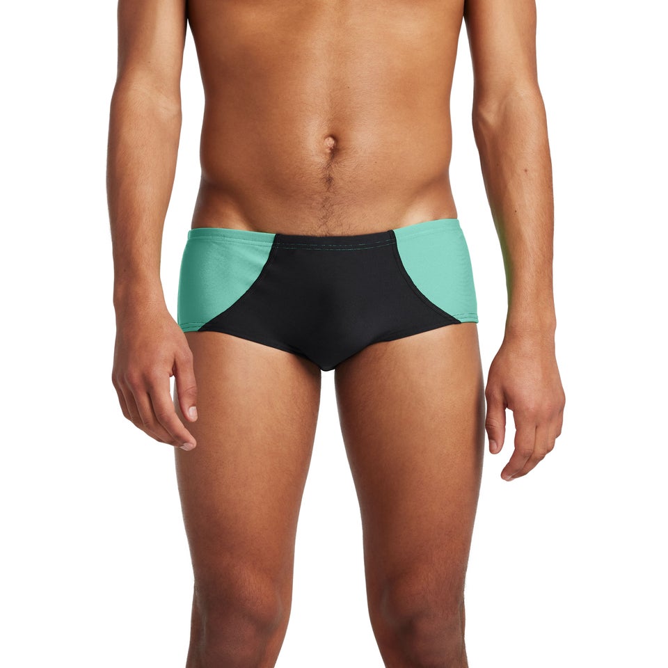 Men's Colorblock Euro Brief Green