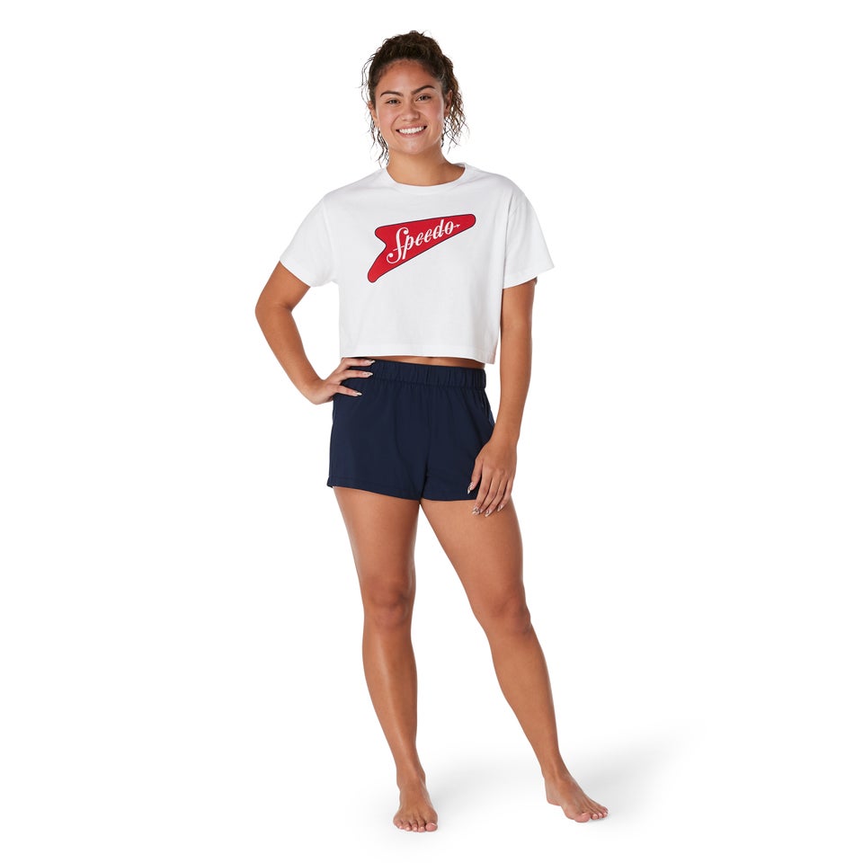 Women's Bondi Crop Tee White