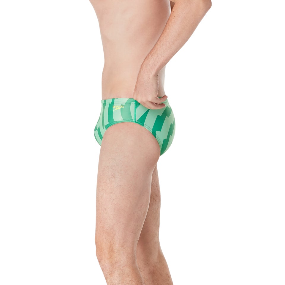 Men's Vortex Maze Brief Green