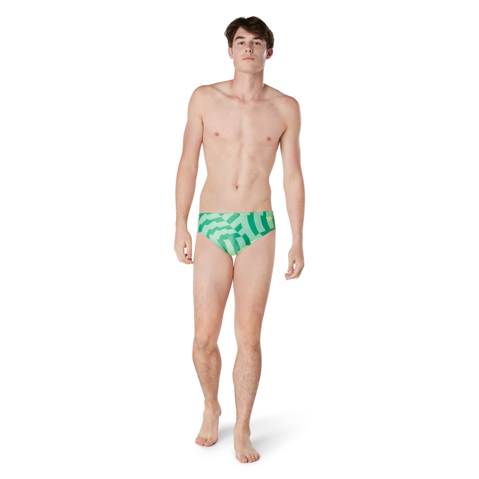 Men's Vortex Maze Brief Green