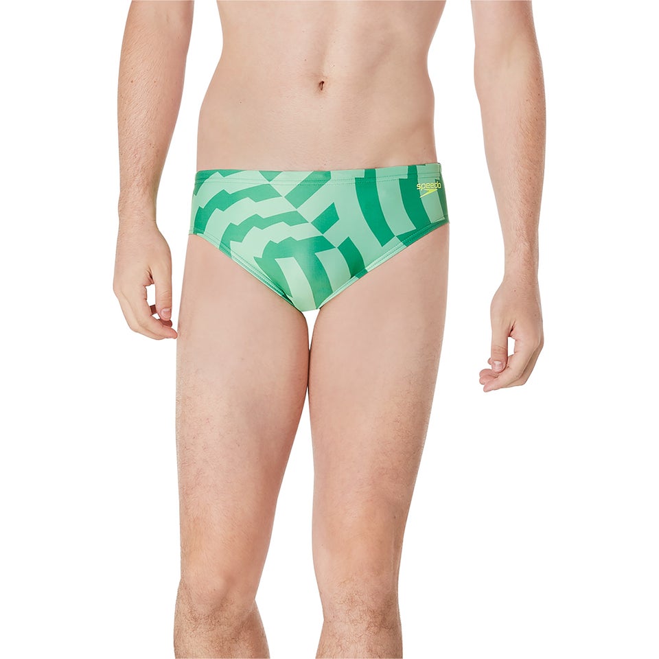 Men's Vortex Maze Brief Green