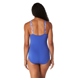 Women's Square Neck One Piece Blue