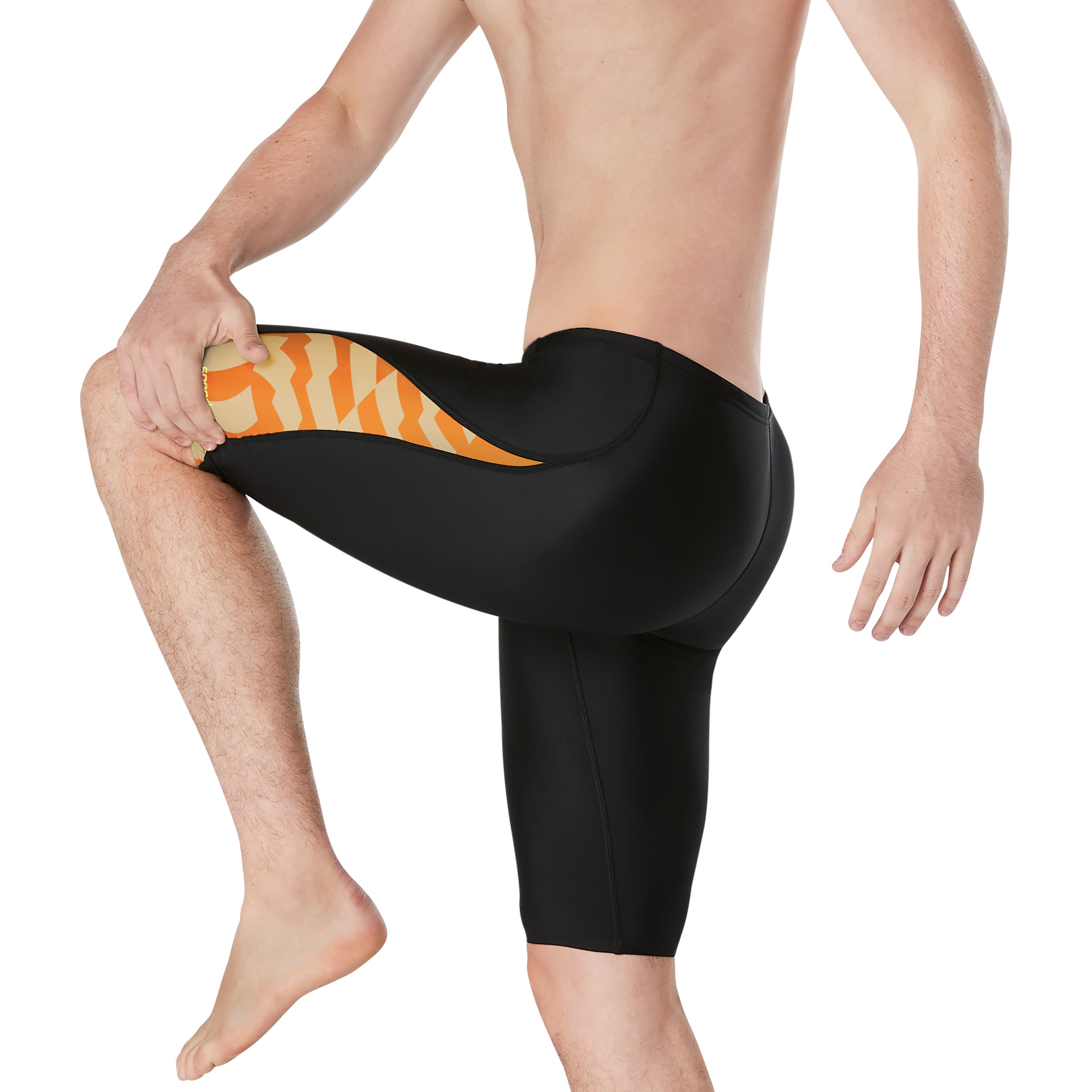 Men's Vortex Maze Jammer Black/Orange | Speedo USA
